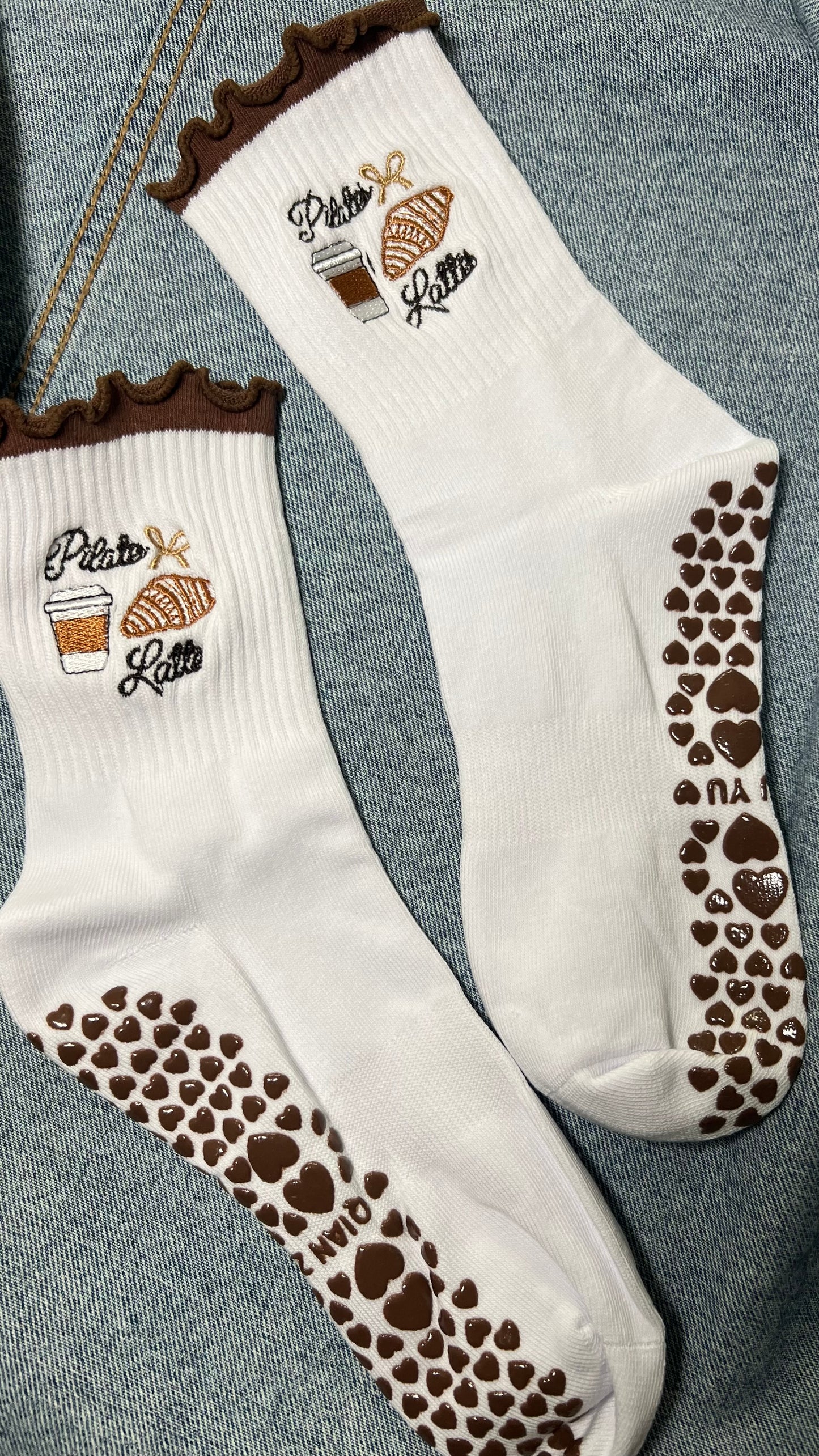 Pilates coffee socks