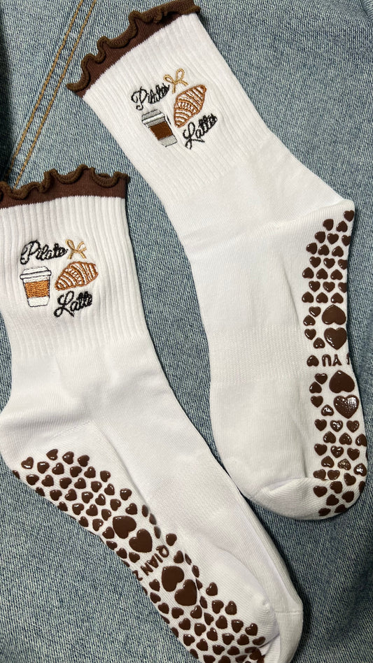 Pilates coffee socks